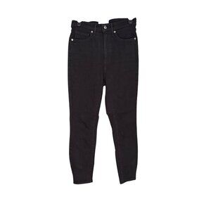 Everlane The Way High Skinny Jeans Organic Cotton 28 Regular Black Classic Fit W